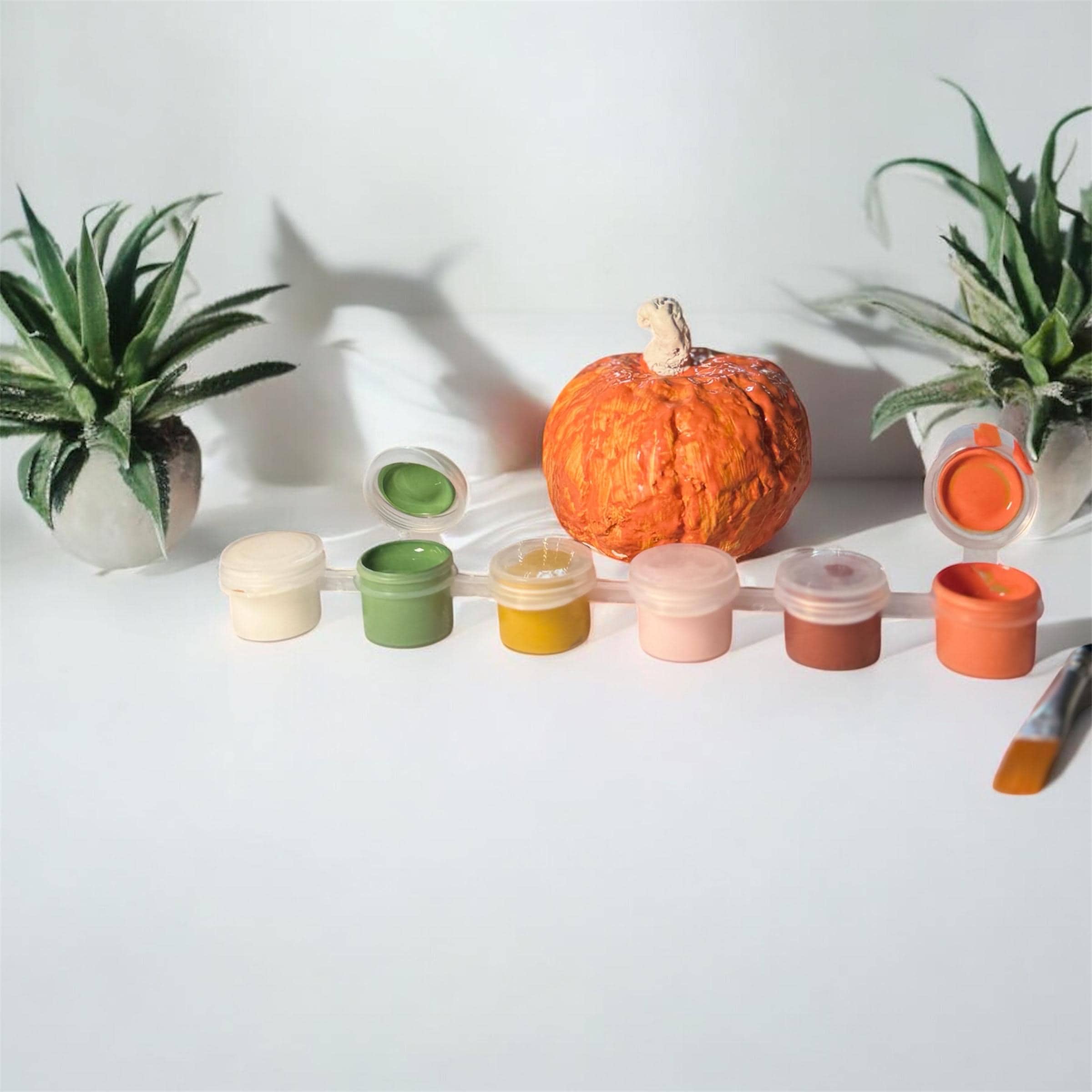 40 Adorable Cardboard Crafts For Kids 2 DIY Pumpkin Figurine Paint Kit for Kids, Adults, Eco Friendly 100%…