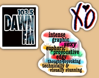 The Weeknd Dawn FM Sticker Sheet