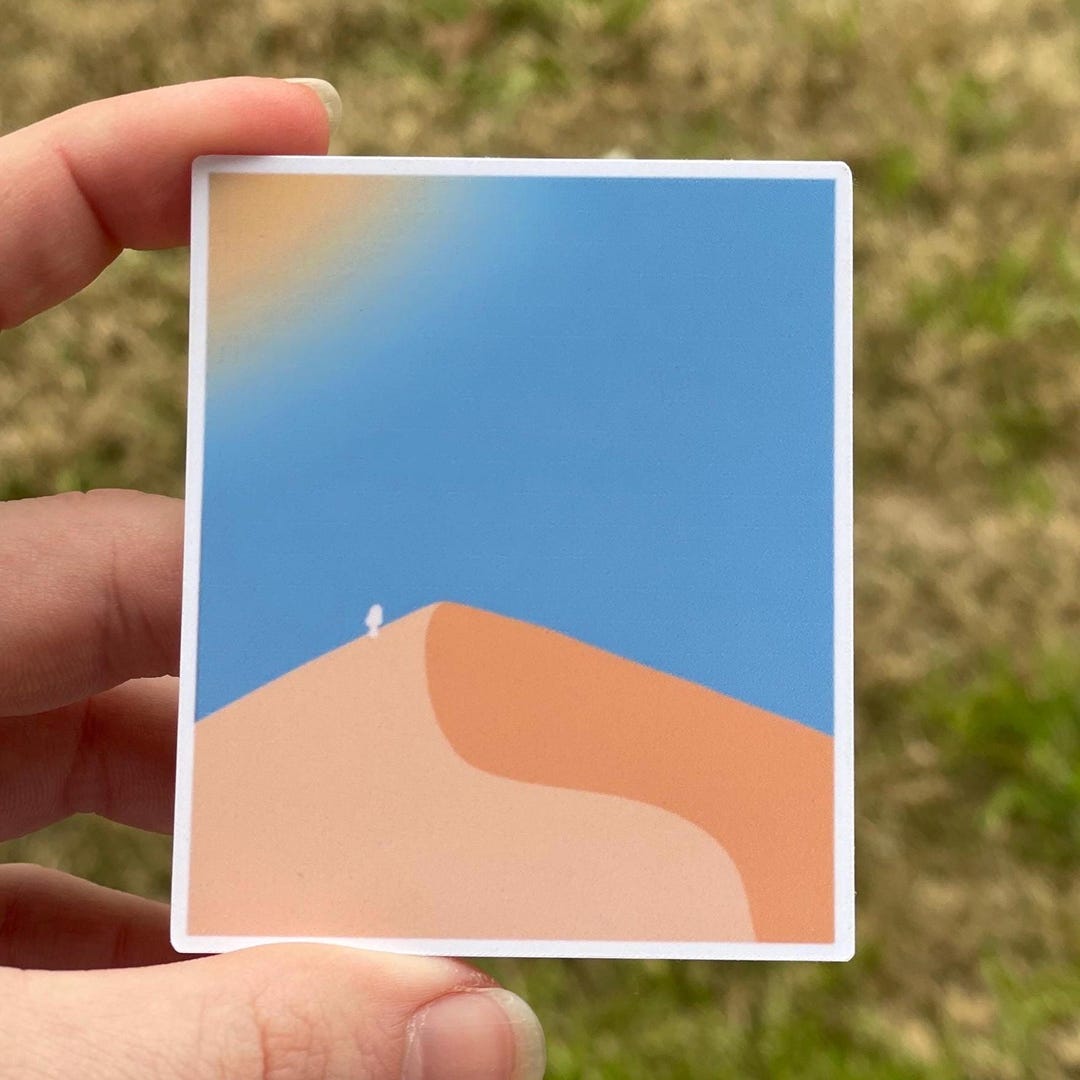 Desert Hill Sticker - Etsy