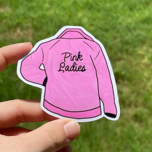 Pink Ladies Jacket Sticker or Button