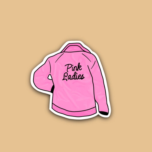 Pink Ladies Jacket Sticker or Button