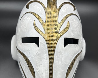 Temple Guard mask, Jedi Temple Guard Mask for display or cosplay, Andor Weathered cosplay prop