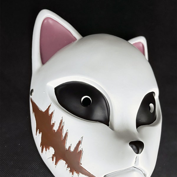 Anime Sabito Cosplay Mask Japanese Kitsune Fox Mask Demon Animal Mask