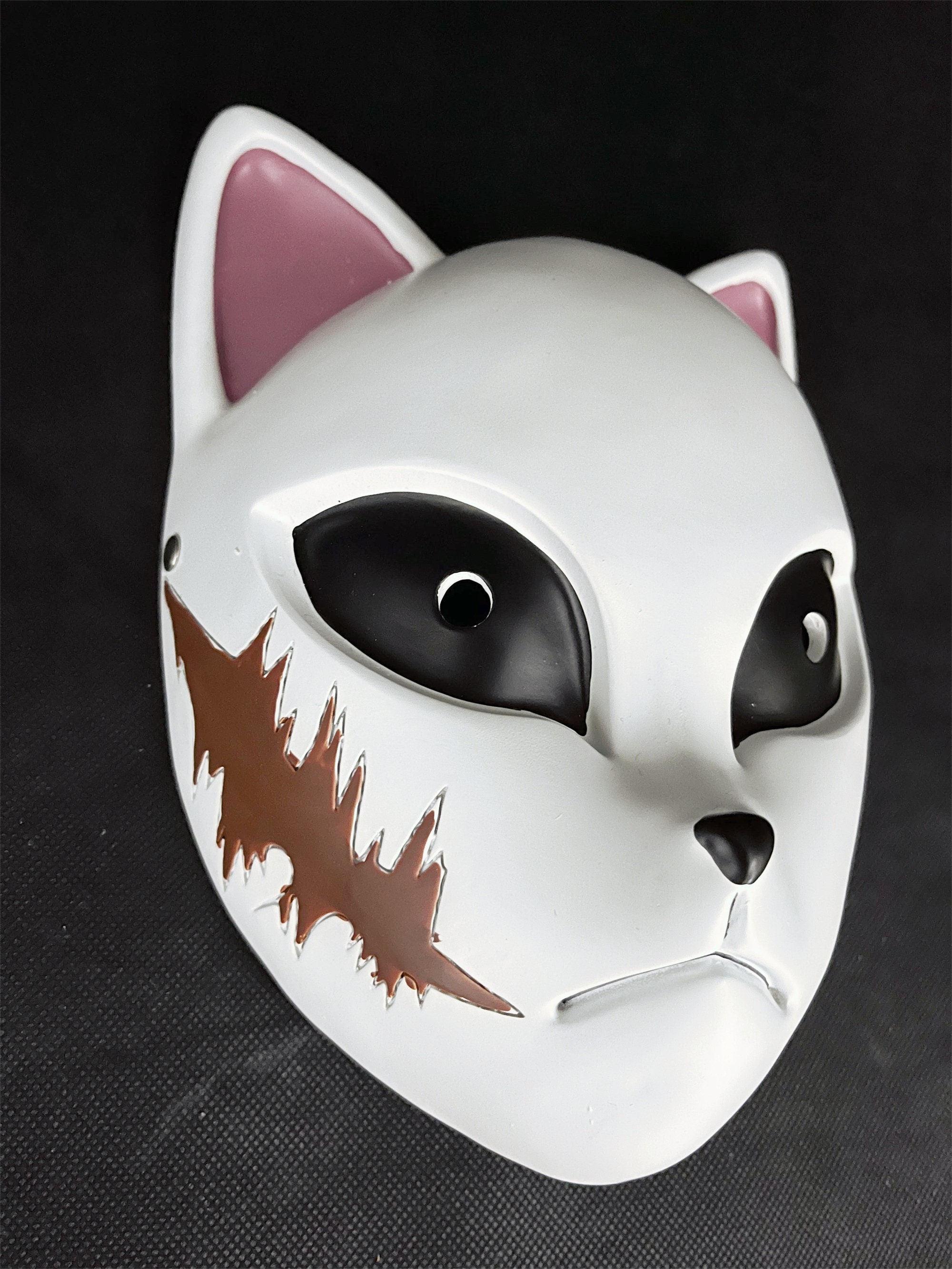 Sabito Cosplay Mask Kitsune Fox Mask Demon - Etsy