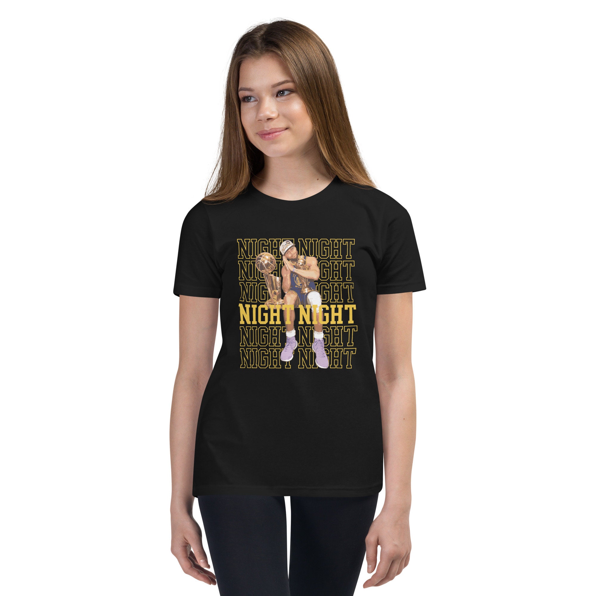 RNDM1 Youth - Night Night T-Shirt, Steph Curry, Basketball