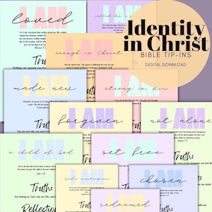 ENTIRE SHOP bundle Bible Tip-Ins | Bible Study | Scripture Study (Digital Download) Bible Reference Sheets