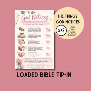 Loaded Bible Tip-In | 5x7 Printable | Christian Journaling Insert | Digital Download