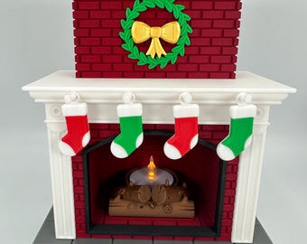 3D Printed Tealight Fireplace: Miniature Cozy Home Decor