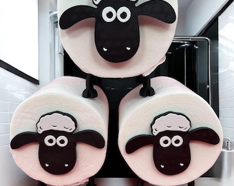 3D Printed Sheep Toilet Paper Holder – Whimsical Bathroom Decor