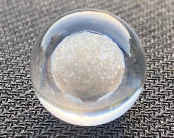 Diamante en esfera epoxi, LED blanco.