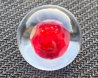Rubí en esfera epoxi, LED rojo