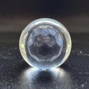Smoky Quartz in 18mm epoxy sphere, white LED *READ DESCRIPTION*