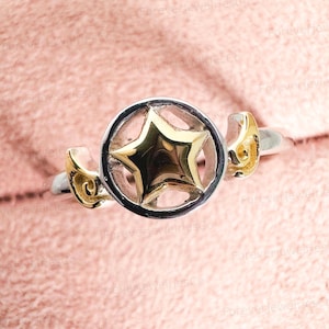 Cardcaptor sterlingzilveren Sakura-ring, kaart clown, Sakura-zegelstaf, Sakura Magic Circle, cosplay, Sakura-staf, Sakura Clow-kaarten