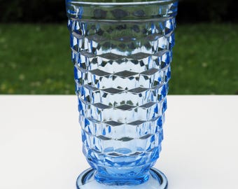 Indiana Glass Whitehall Colony Light Blue 14oz Iced Tea