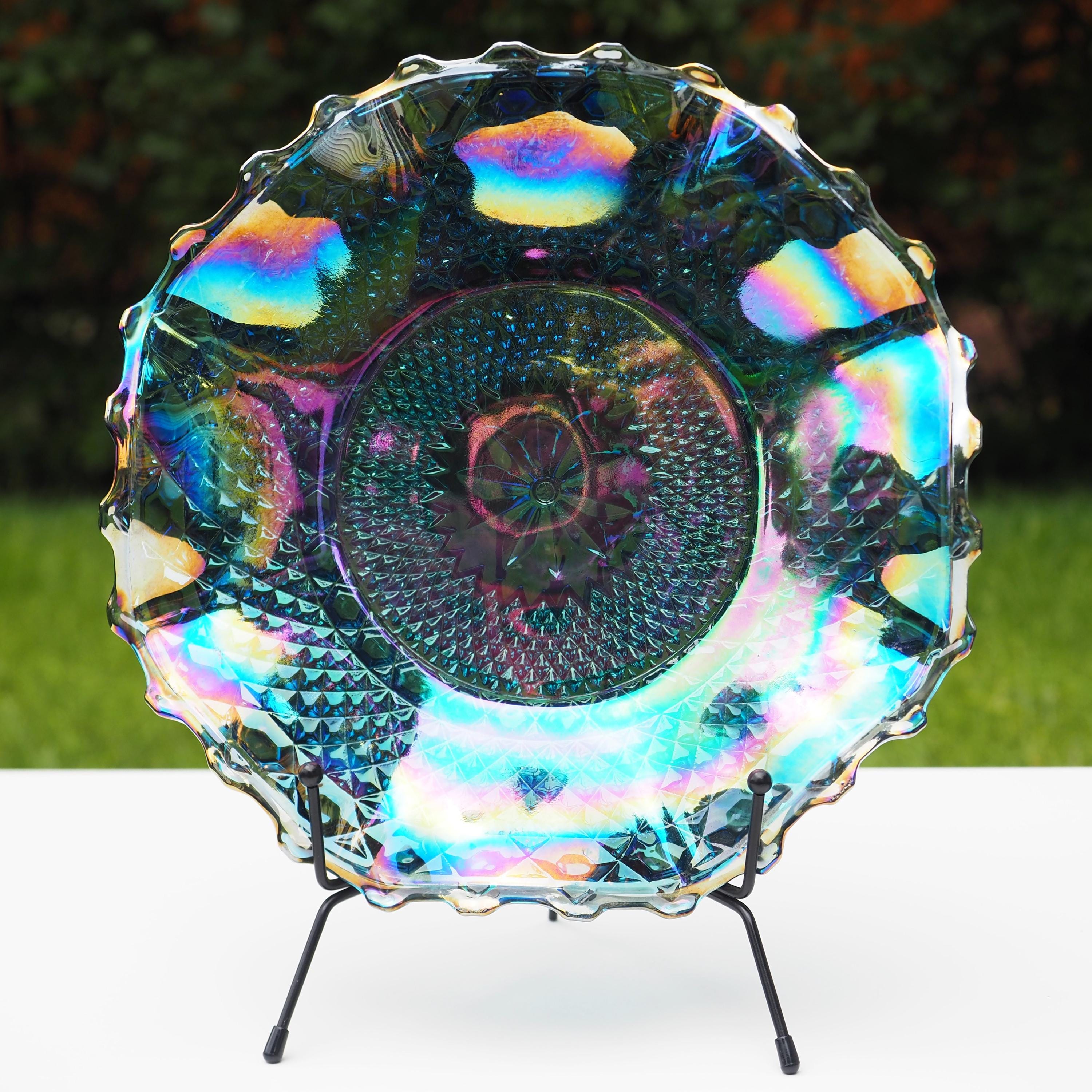 Blue Carnival Glass Indiana - Etsy