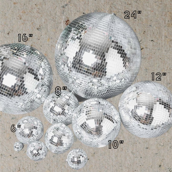  8 Mirror Disco Ball - Cool and Fun Hanging Party Disco Ball  for Big Party Decorations, Party Design、Decorate (8 inch, Pink)