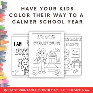 Ready for School – Printable Coloring Pages for Autistic & Neurodivergent Kids | Kindergarten Visual Prep