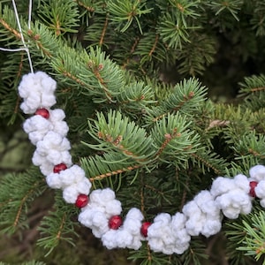 Popcorn garland, handmade garland, Christmas garland, Popcorn and Cranberry garland