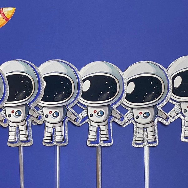 Astronaut Cupcake Topper Etsy