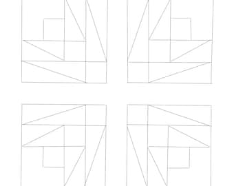 Thistle Rose Barn Quilt Pattern: DIY Yard Art (Paper Pattern)