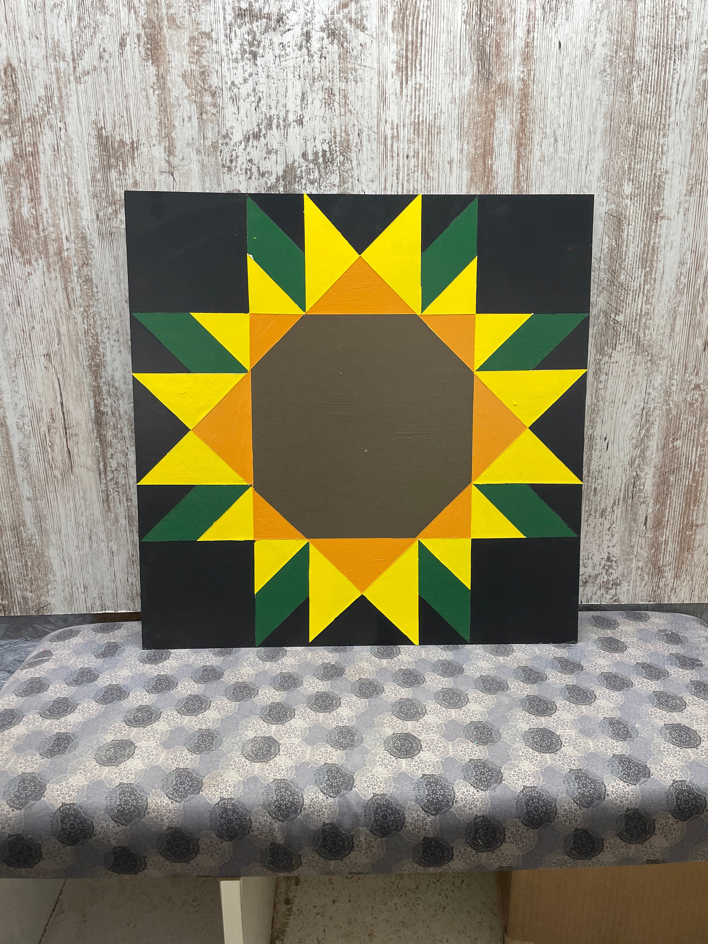 Sunflower Barn Quilt Pattern, DIY Barn Quilt, Barn Quilt Pattern, Make