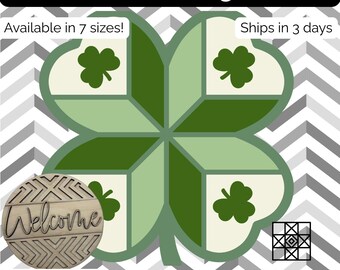 Barn Quilt Door Hanger, Barn Quilt Welcome sign