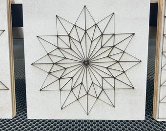 Engraved Barn Quilt Pattern: Laser Cut MDO Wood, Ready to Paint