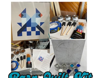 DIY Barn Quilt Painting Kit: Exterior Decor