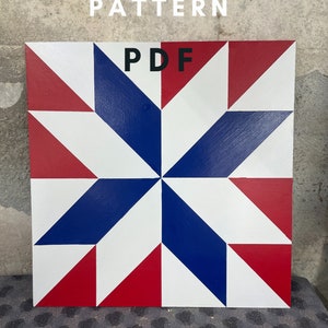 Star Barn Quilt Pattern, PDF Pattern, Barn Quilts, DIY Barn Quilt, Make a Barn Quilt, Paint a Barn Quilt, Barn Quilt Patterns
