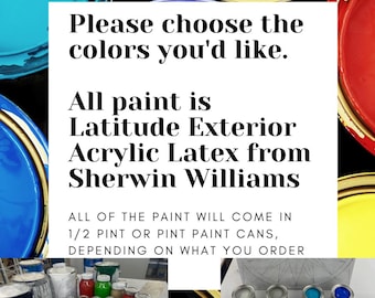 Pint Sherwin-Williams Exterior Paint for DIY Barn Quilts