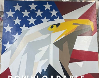Eagle Barn Quilt Pattern, DIY Wall Art (PDF Pattern)