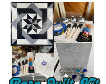 DIY Barn Quilt Painting Kit: Exterior Decor