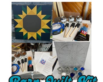 DIY Barn Quilt Painting Kit: Exterior Decor