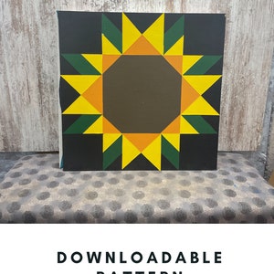 Barn Quilt Pattern, PDF Pattern, Barn Quilts, DIY Barn Quilt, Make a Barn Quilt, Paint a Barn Quilt, Barn Quilt Patterns