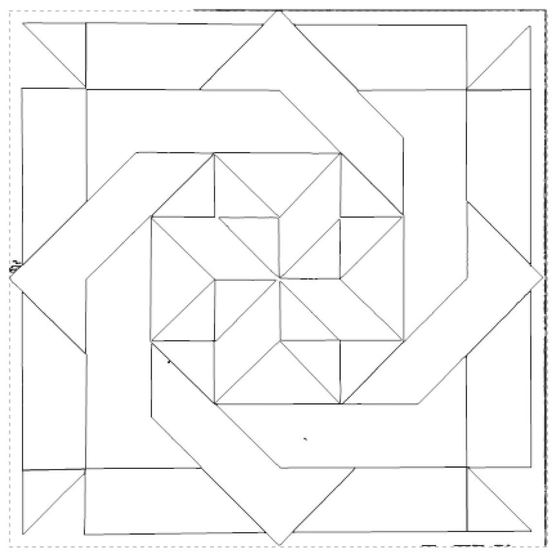 Knot Barn Quilt Pattern DIY Barn Quilt Barn Quilt Pattern Etsy