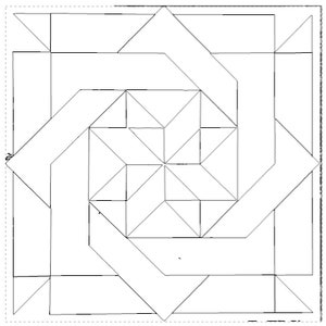 Knot Barn Quiltmönster: DIY trädgårdskonst (pappersmönster)