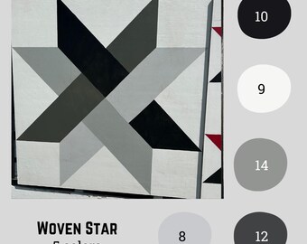 DIY Barn Quilt Painting Kit: Exterior Decor, Choose Your Colors