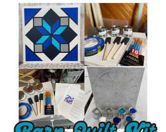 DIY Barn Quilt Painting Kit: Exterior Decor
