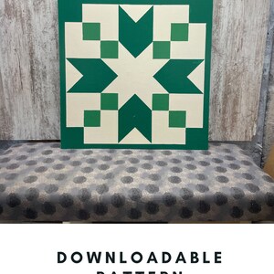 Barn Quilt Pattern, PDF Pattern, Barn Quilts, DIY Barn Quilt, Make a Barn Quilt, Paint a Barn Quilt, Barn Quilt Patterns