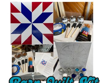 DIY Barn Quilt Painting Kit: Exterior Decor