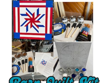 DIY Barn Quilt Painting Kit: Exterior Decor