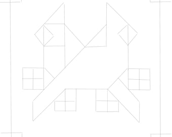 DIY Barn Quilt Pattern: Paper Template for Yard Art