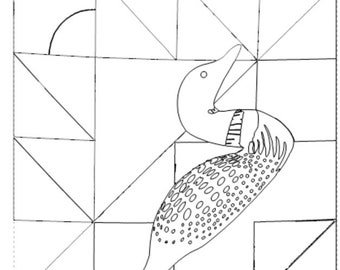 Loon Barn Quilt Pattern: DIY Yard Art (Paper Pattern)