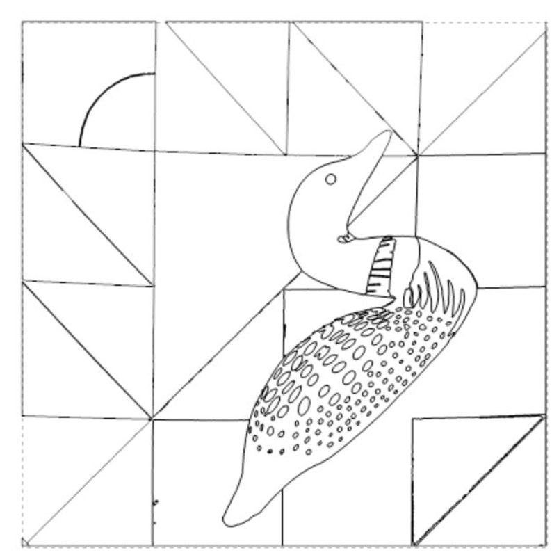Loon Pattern Paper Loon Barn Quilt Pattern: DIY Yard Art (paper Pattern) - Etsy