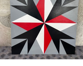 Star Burst Barn Quilt Pattern: DIY Painting Guide (PDF Pattern)