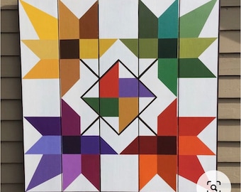 Maple Leaf Barn Quilt Pattern: DIY Painting Guide (PDF Pattern)