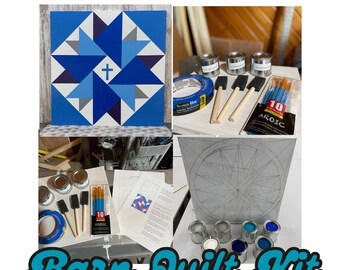 DIY Barn Quilt Painting Kit: Exterior Decor