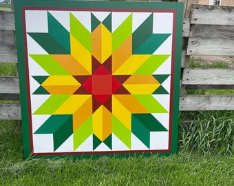 Barn Quilt SVG: Laser Cut Digital Pattern (SVG, PNG, Lightburn File)