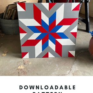 Barn Quilt Pattern, PDF Pattern, Barn Quilts, DIY Barn Quilt, Barn Quilt machen, Malen Sie einen Barn Quilt, Barn Quilt Patterns
