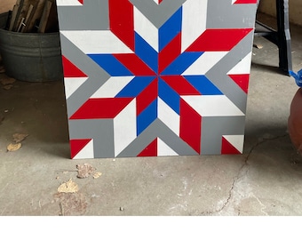 DIY Barn Quilt Pattern: Lone Star Design (PDF Pattern)